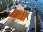 Boat Folding Wings Teak Table Top 960/480x890mm,18.9/37.8X35 Inch Rectangular Plain Marine Yacht RV Caravan TW4889