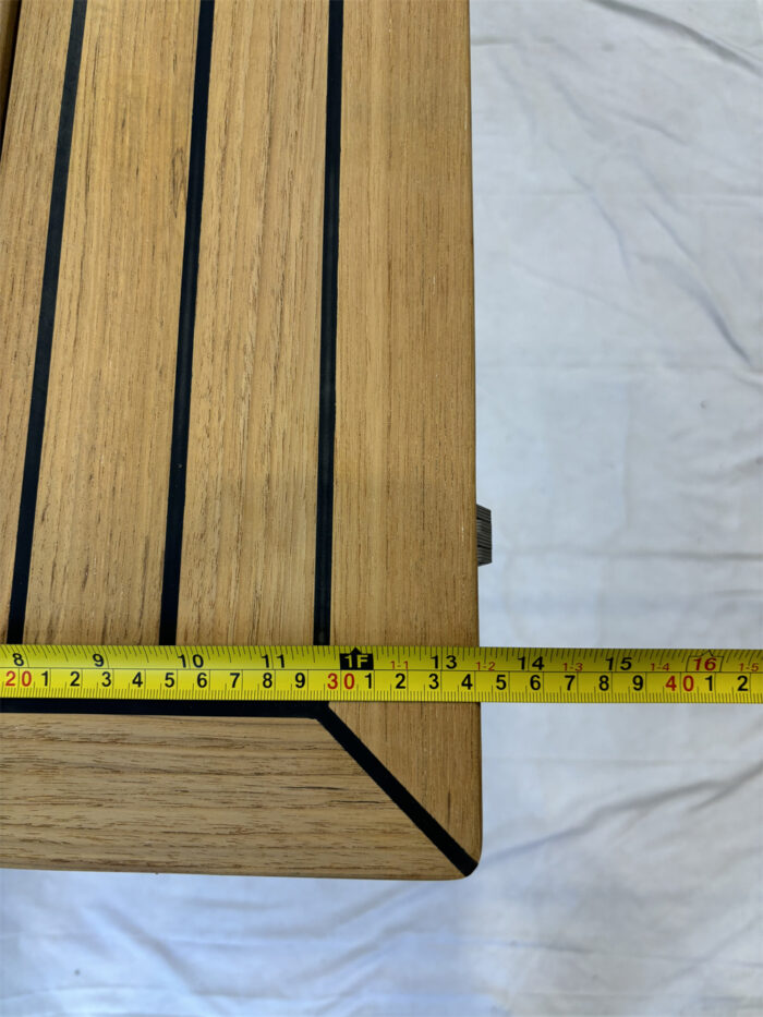 Folding Wings Teak Table Top 340/680*1000 mm,13.4/26.8*39.4 inch Rectangular Star Inlay Marine Yacht RV TW35100 - Image 18