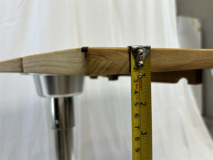 Folding Wings Teak Table Top 340/680*1000 mm,13.4/26.8*39.4 inch Rectangular Star Inlay Marine Yacht RV TW35100 - Image 19