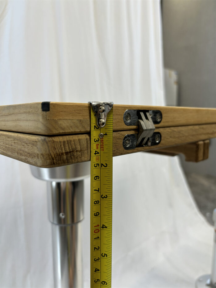 Folding Wings Teak Table Top 340/680*1000 mm,13.4/26.8*39.4 inch Rectangular Star Inlay Marine Yacht RV TW35100 - Image 20