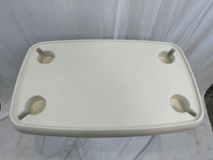 White ABS Plastic Rectangular Table Top Bench Top 760x460mm,30×18.1 Inch Boat Marine Yacht RV