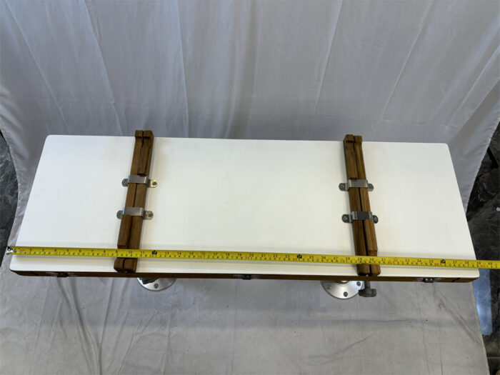 Folding Wings Teak Table Top 340/680*1000 mm,13.4/26.8*39.4 inch Rectangular Star Inlay Marine Yacht RV TW35100 - Image 21