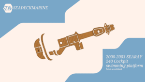 2000-2003 SEARAY 240 Cockpit swimming platform